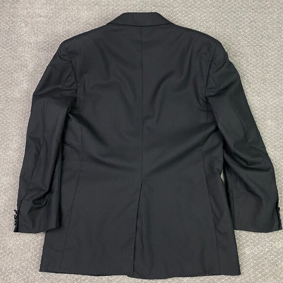 Vintage Brooks Brothers Tuxedo Jacket Blazer Dinner Mens 40R Fits 40S Black Wool - Picture 3 of 14